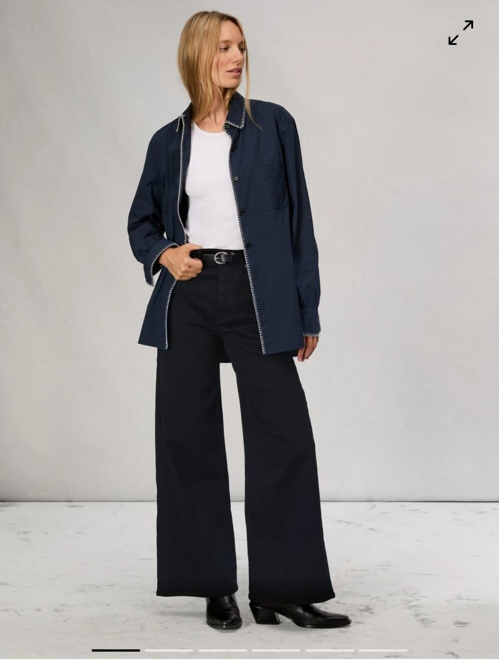 Rag & Bone Sofie Wide Leg Black Women’s Jeans